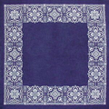 Standard Navy Blue Open Center Bandanna